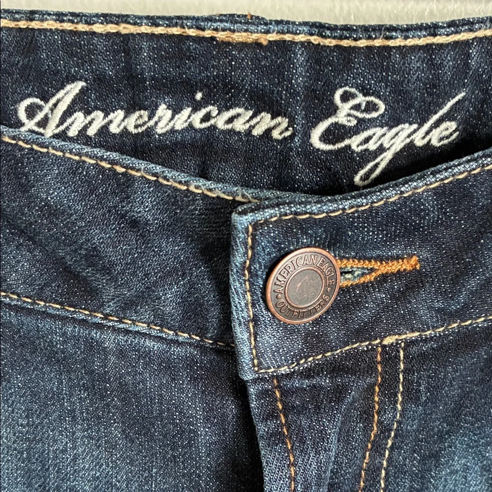 American Eagle Outfitters Dark Wash Boyfriend Jeans - Picture 2 of 5